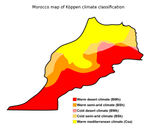 Climate Map Of Morocco