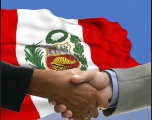 Peru Greetings: shaking hands 