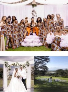 Anita Nderu, a Kenyan celebrity, shared pictures of her traditional and white wedding.