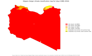 Climate Map for Libya