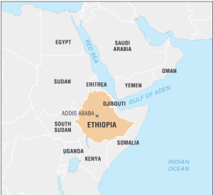 Map Location of Ethiopia