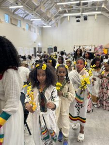 Kids Wearing Ethiopian Outfit